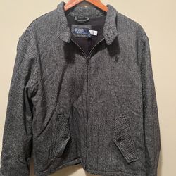 Authentic Ralph Lauren Wool-Blend Herringbone Jacket