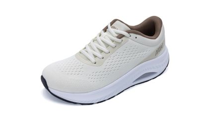 RomenSi Wide Toe Box Shoes Women Arch Support Walking Shoes Athletic Beige US 7