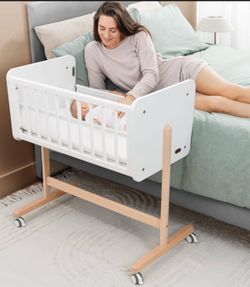 COMFYCUB BEDSIDE BASSINET Wood Excellent