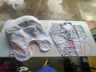 Nursing pillow and cover-up