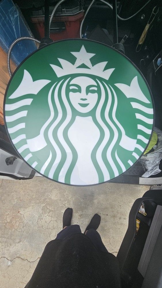 Authentic STARBUCKS Sign (Lights Up)