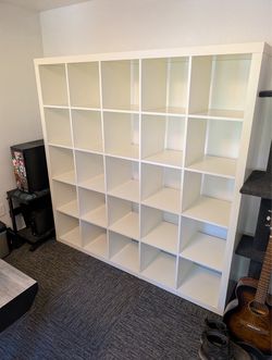 IKEA white box shelving unit