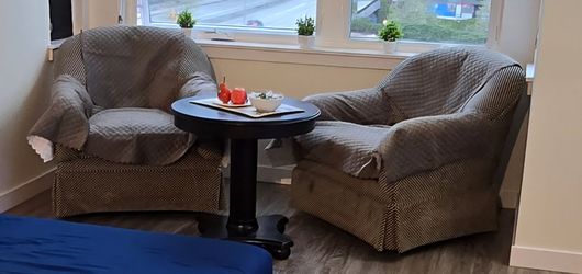 Couch set with 2 single chair vouches and Coffee Table