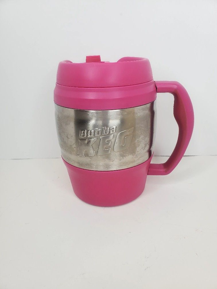 Bubba Keg 52 oz Stainless Steel Insulated Travel Mug Pink Silver Camping