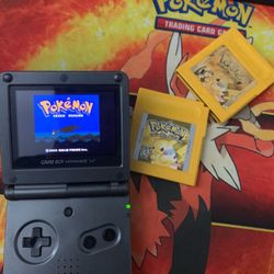 Gameboy advanced Sp with 3 games