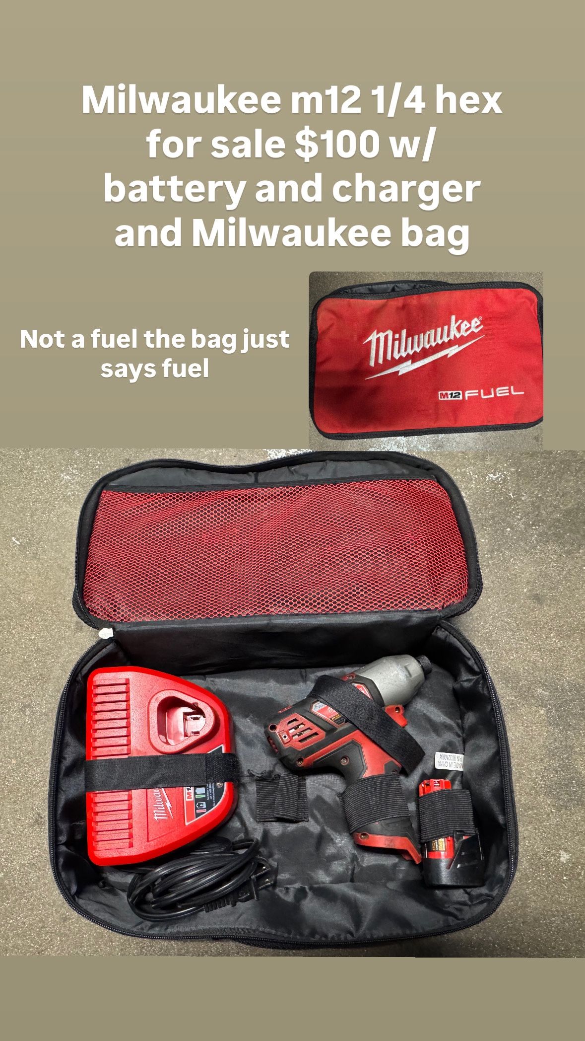 Milwaukee 1/4in Hex M12