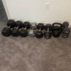 Free Weights And Weight Rack