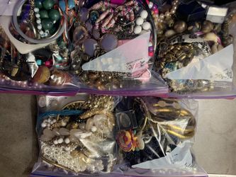 Bags of costume jewelry