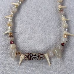 Hand blown glass necklace