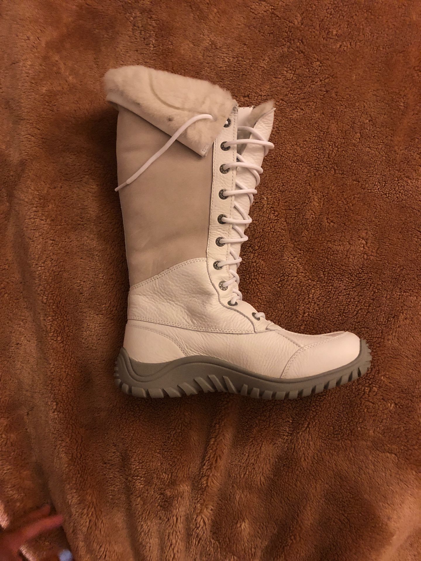 White Adirondack Tall Ugg Snow/ Rain Boots