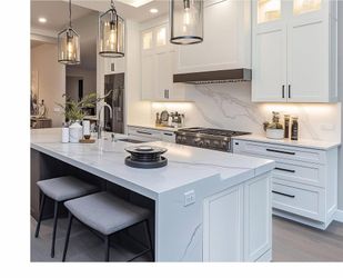 Shaker Kitchen Cabinets — White & Grey RTA Wood Set, Soft-Close, Made in USA