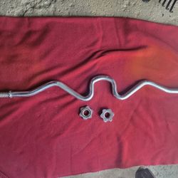 1" HOLE  EASY CURL BAR WITH COLLARS 
11525 S HALSTED DUNKIN DONUTS/
7111.S WESTERN WALGREENS 
30$  CASH ONLY AS IS
