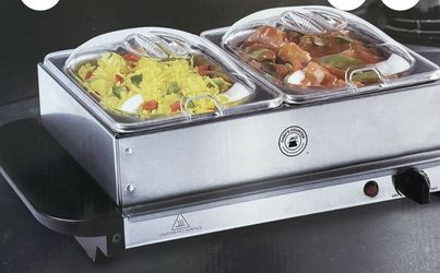 Buffet Server - 2 Sections 15” X 10.4” X 5.7”