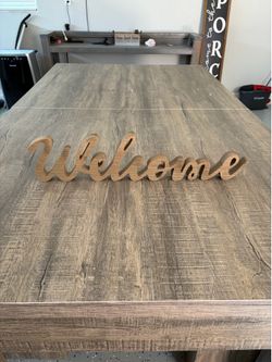 Welcome sign