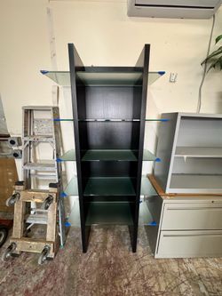 Glass bookcase