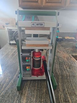Heated press