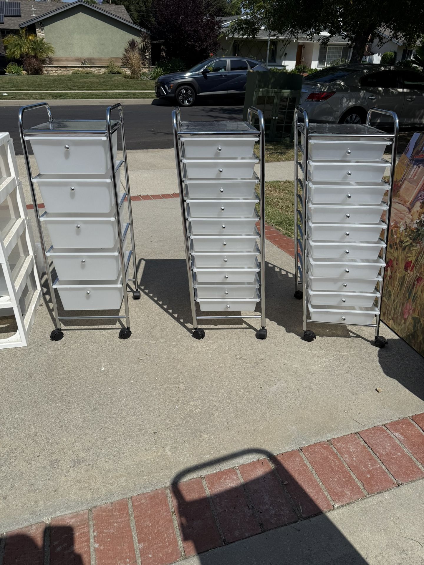 Storage - Plastic Drawers With Metal