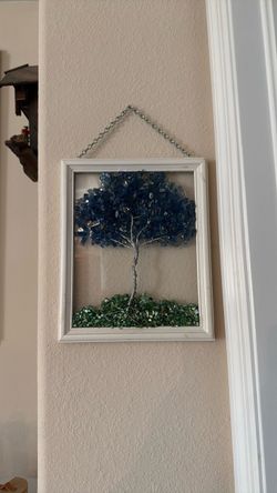 Rock and stained glass picture