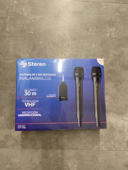 2 wireless Microphones Steren