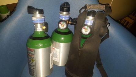 3 homefill oxygen tanks