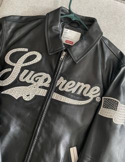Supreme Uptown Leather Jacket SS16 Rare Men's US S