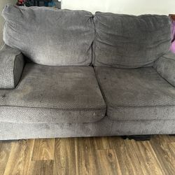 dark grey couch