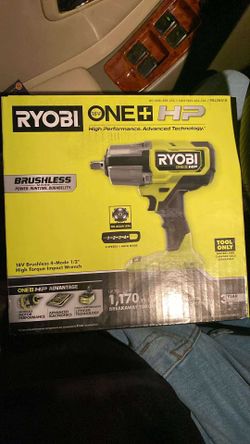 Ryobi one + HP HIGH TORQUE IMPACT WRENCH 1/2”