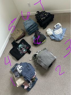 Stacks of clothing $5 eaxh