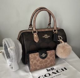 Coach Rowan Satchel And Matching Wallet