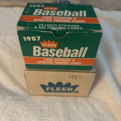 1987 Fleer Baseball Card Factory Set + Update Set Bond Mcqwire Bo Jackson Rookie