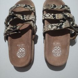 Brand New Vince Camuto Womens  Buckle Slide Sandals