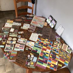 Bundle Of WORDS Scrapbook Stickers 