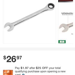 Husky 27mm Ratcheting Wrench