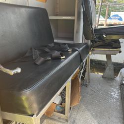 Service Truck Bench Seat Seating with Seat Belts