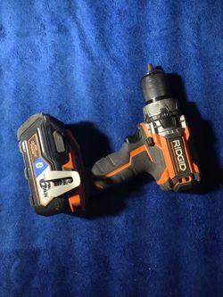 Ridgid 18V Brushless Hammer Drill with 6.0 octane battery! 95 for both