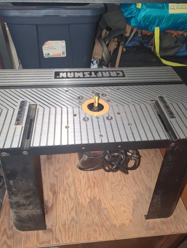 Router Table With Router And Bit