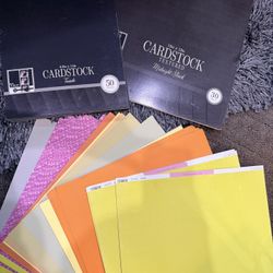 Assorted Cardstock - Black Matte And Colors