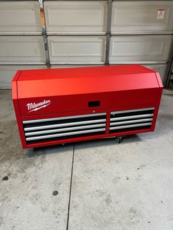 New Milwaukee High Capacity 56 in. W × 22 in. D 8-Drawer Top Tool Chest