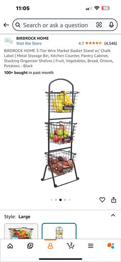 Metal Basket Stand