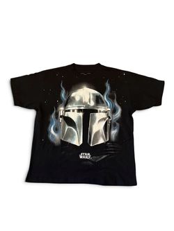 Star Wars Mandalorian “I Like Those Odds” Tee large Black Graphic Tee NWOT