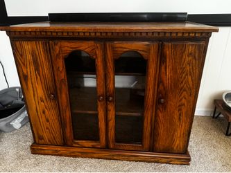 Tv cabinet shelve shelf dresser solid wood