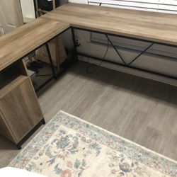 L-shaped table