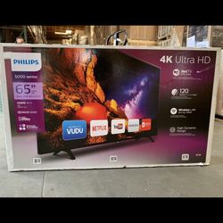 65” Philips Smart 4k Led Uhd Tv 