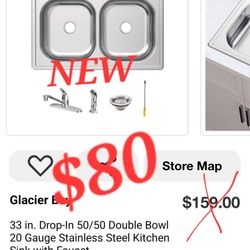  Kitchen Sink with Faucet