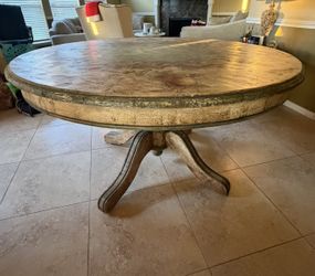 Round Wooden Dining table 53”
