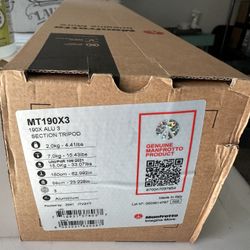 Manfrotto MT190X3 3-Section Tripod with 128RC Micro Fluid Head Kit