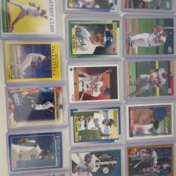 Dodger Baseball Card Lot 