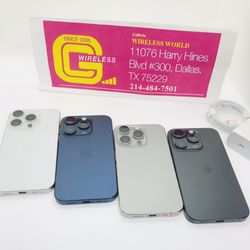 $750 iPhone 15 Pro 128GB Working with T Mobile/ Metro/ Lyca/ Simple 