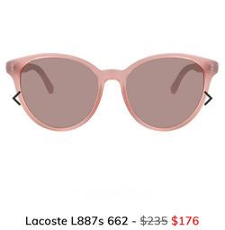 Lacoste Pink Nude Transparent L887S Sunglasses