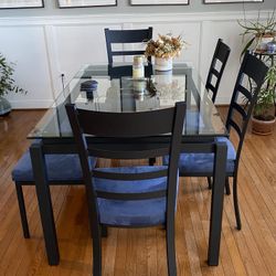 Glass Top Table And Chairs